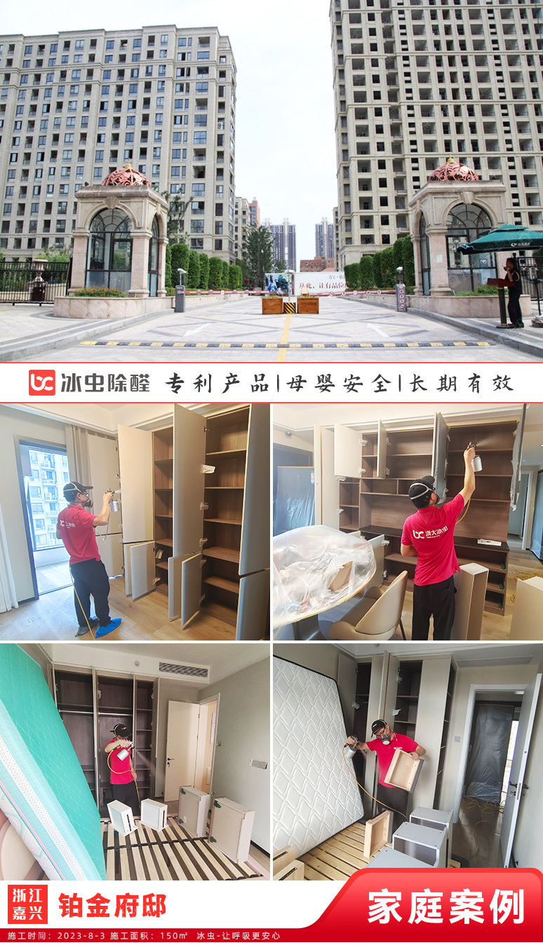 冰虫新房除甲醛案例-浙江嘉兴-铂金府邸 