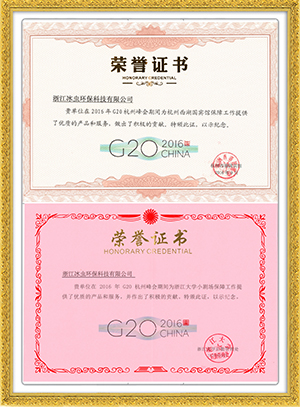 G20荣誉证书
