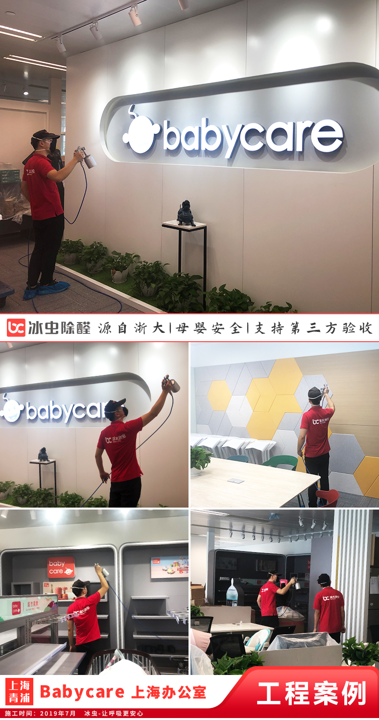 冰虫除甲醛案例-上海-babycare办公室
