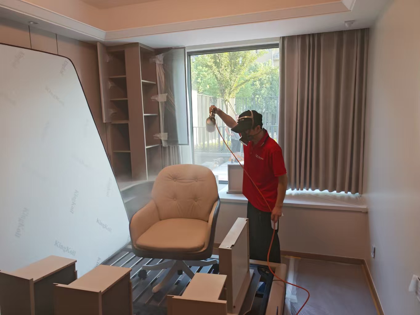 新房除甲醛局部施工与